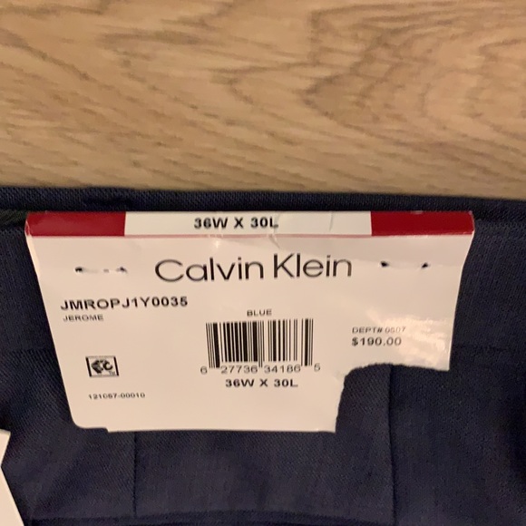 Calvin Klein Slim Fit Suit Pants - Picture 3 of 3